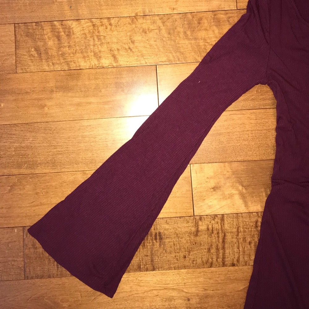 NEW Burgundy Ribbed Dress - Picture 3 of 3